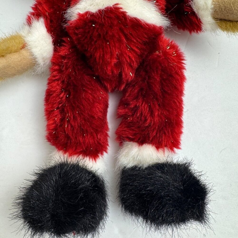 Boyds Bear Santa Bearhugs Articulated Stuffed Teddy Bear Christmas Glitter VTG - Picture 6 of 11